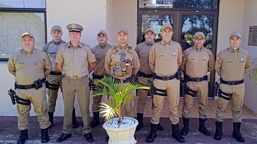 Policial Militar de Santiago do Sul Daniel Riboldi Lima dos Santos e Formosa do Sul Rodrigo Bessegatto recebem promoção a Cabo.