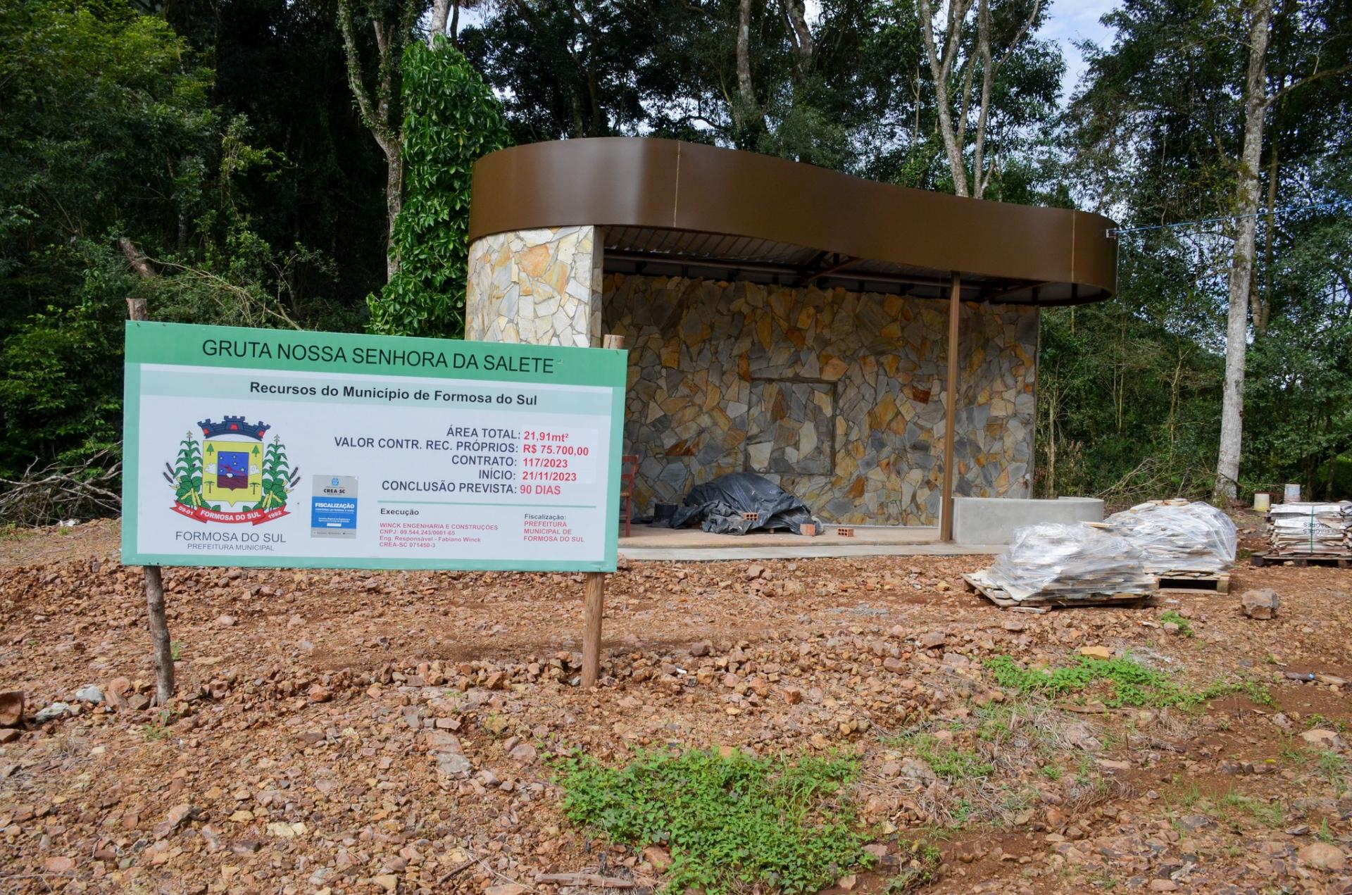 Santuário Religioso está sendo Construído na Linha Guarani - Interior de Formosa do Sul-SC