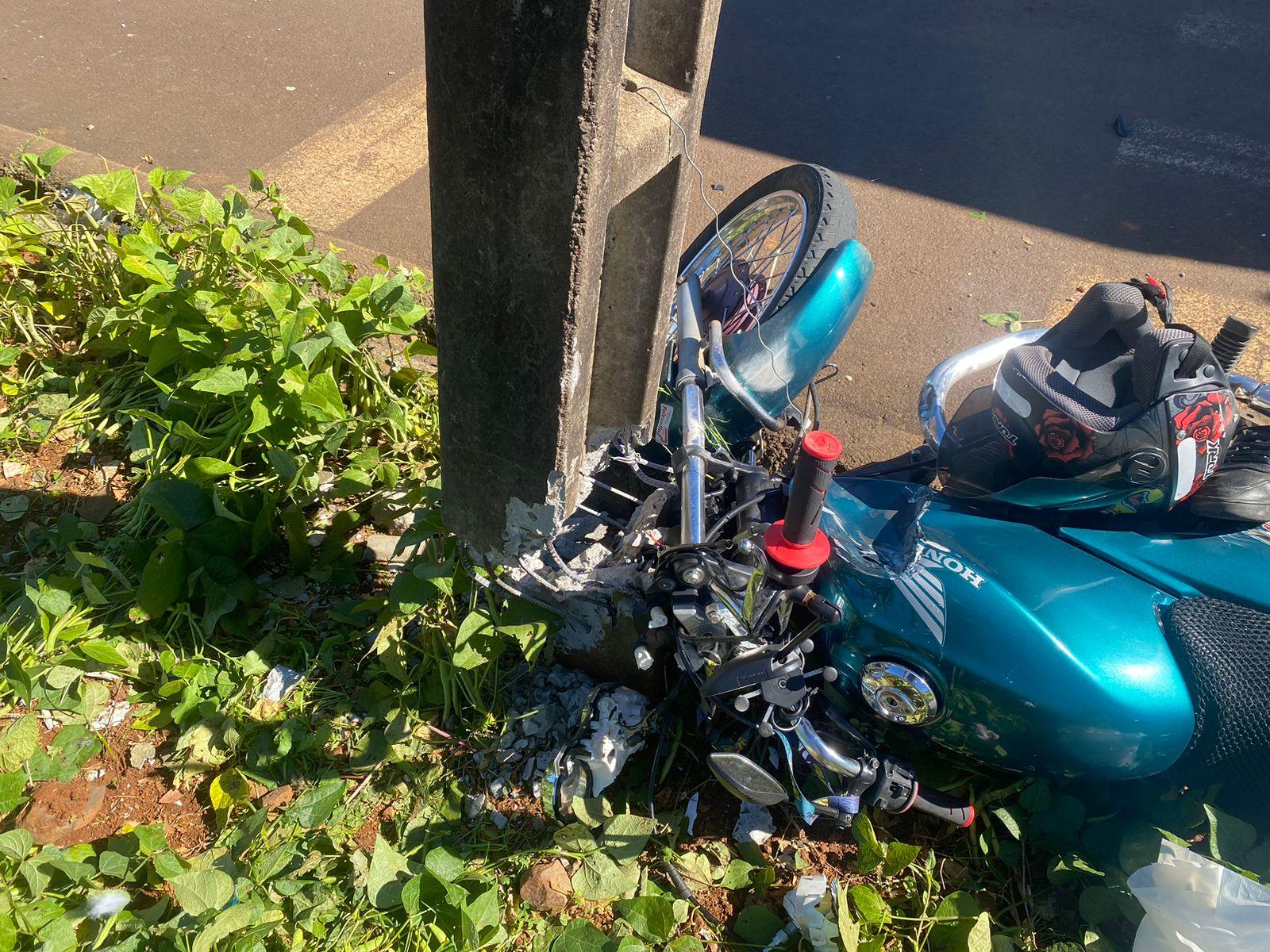 Acidente em São Lourenço do Oeste deixa motociclista em estado grave