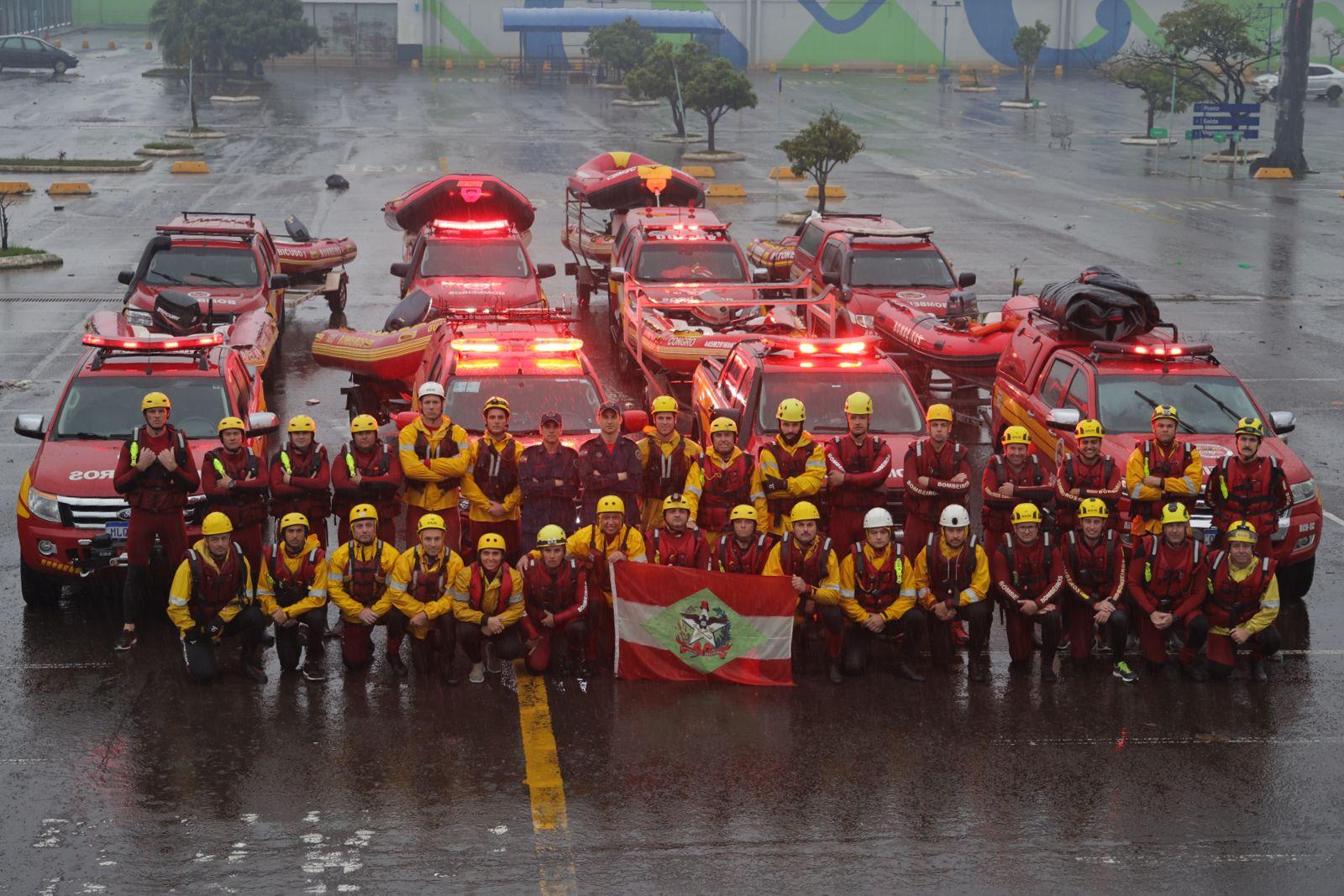 Atuação do CBMSC no Rio Grande do Sul