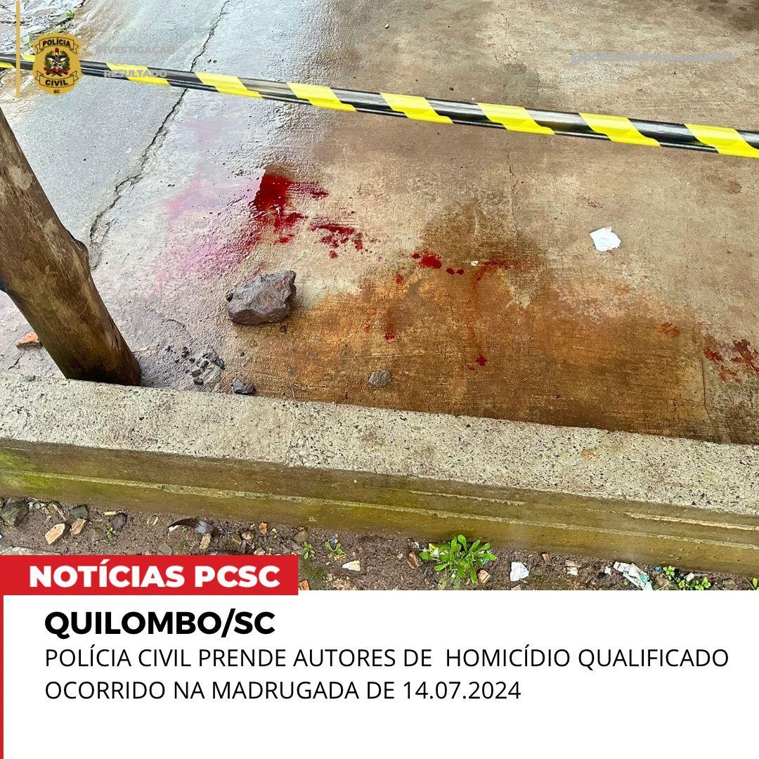 Polícia Civil prendeu os autores do homicidio do último domingo em Quilombo