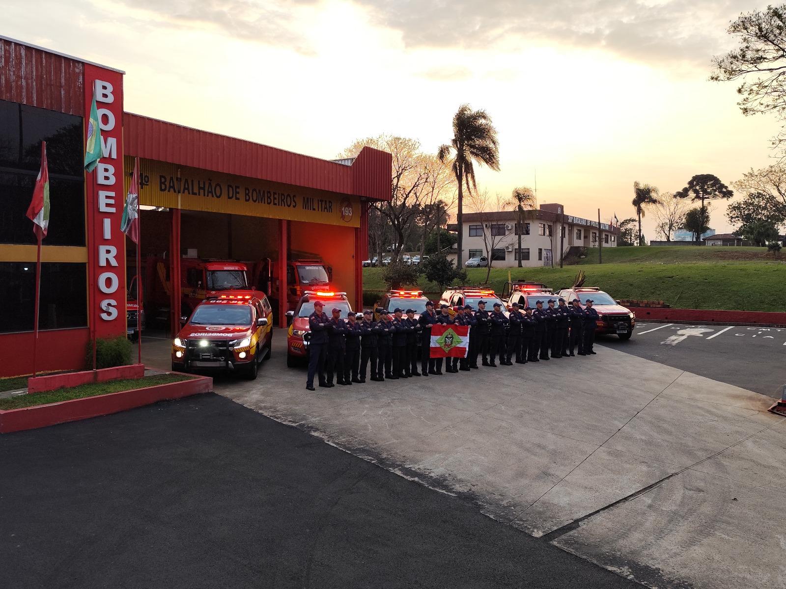 Bombeiros de Santa Catarina rumo ao Combate dos incêndios no Mato Grosso do Sul