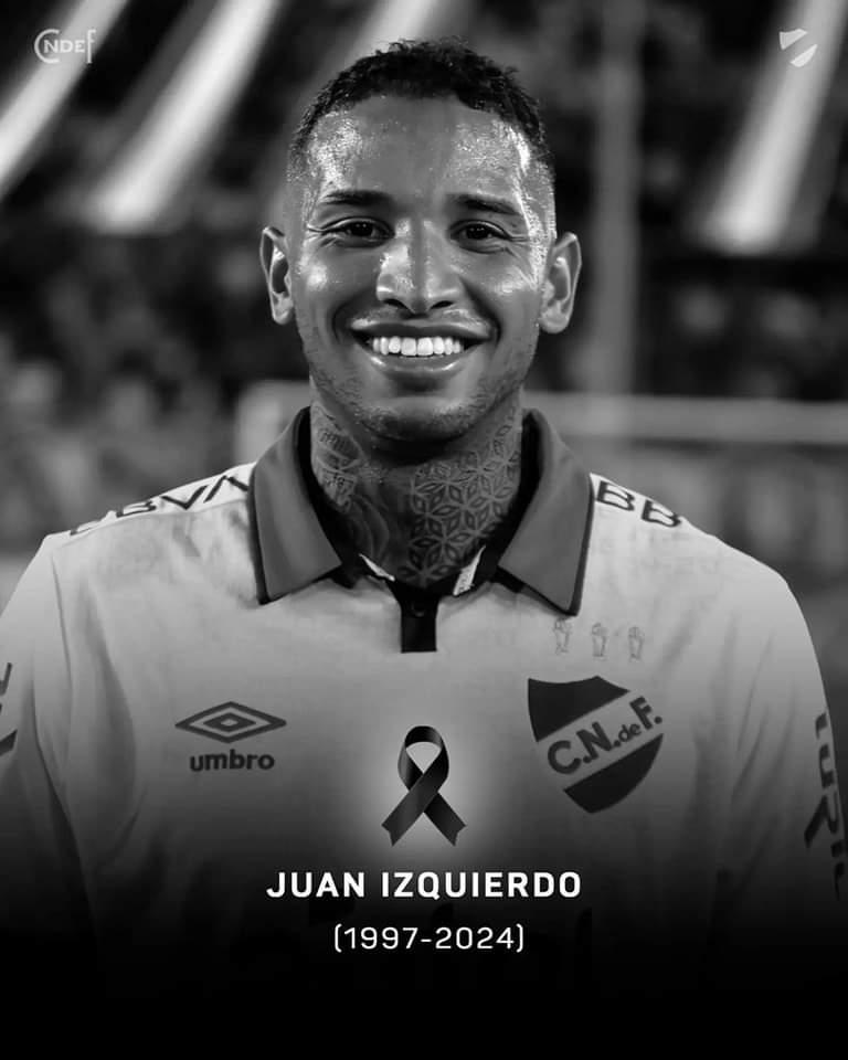 Jogador do Nacional do Uruguai Juan Manoel Izquierdo morreu aos 27 anos