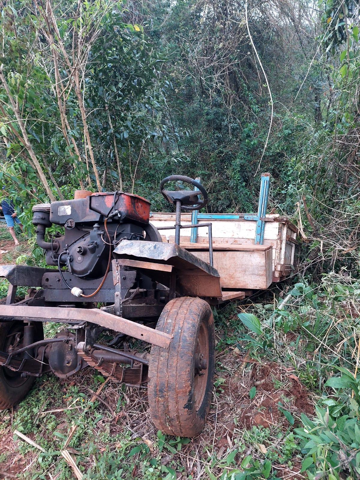 SANTIAGO DO SUL: HOMEM PERDEU A VIDA EM ACIDENTE COM CARRETINHA AGRÍCOLA 