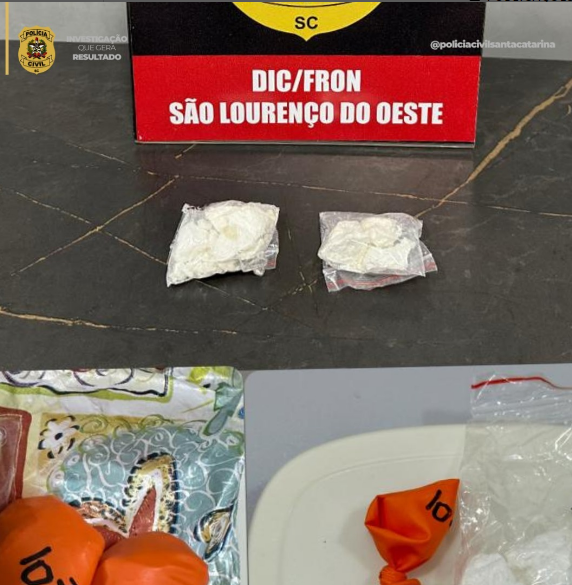 SÃO LOURENÇO DO OESTE/SC - POLÍCIA CIVIL PRENDE HOMEM POR TRÁFICO DE DROGAS